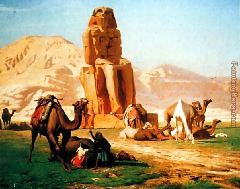 Memnon And Sesostris painting - Jean-Leon Gerome Memnon And Sesostris art painting